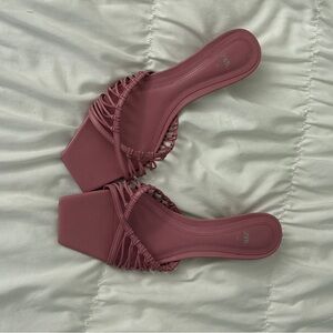 Zara mauve kitten heels